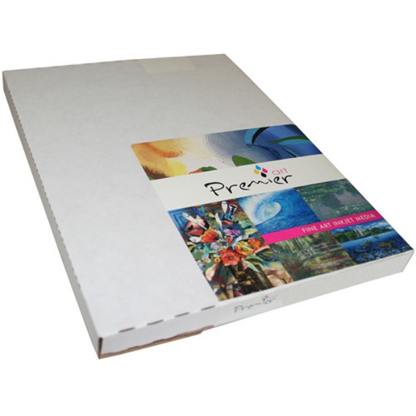 PremierArt Smooth Hot Press Fine Art Bright White Paper 26mil 500gsm 17" x 22" - 50 Sheets