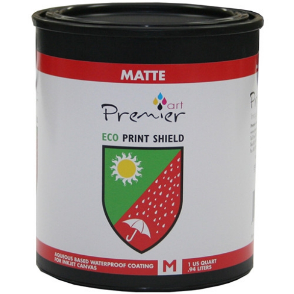 PremierArt Matte ECO Print Shield Water Base Inkjet Protective Coating for Canvas - 1 Quart	
