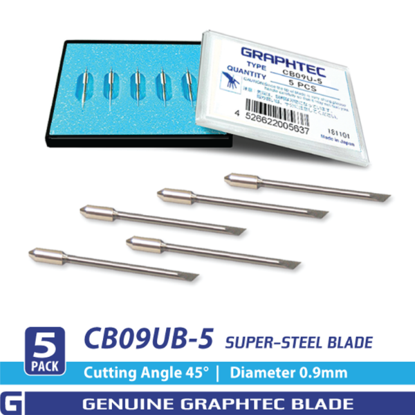 GRAPHTEC 0.9mm Supersteel Blade 45° (5/pack)/for PHP33/35-CB09N-HS Bladeholder