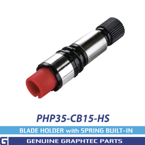 GRAPHTEC 1.5mm Red Top, Black Brass Tip Blade Holder for CB15 Blades