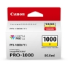 Canon PFI 1000Y Yellow Ink Tank 80ml for imagePROGRAF PRO 1000 0549C002AA	