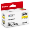 Canon PFI 1000Y Yellow Ink Tank 80ml for imagePROGRAF PRO 1000 0549C002AA	