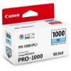 Canon PFI-1000PC Photo Cyan Ink Tank 80ml for imagePROGRAF PRO-1000 - 0550C002AA	