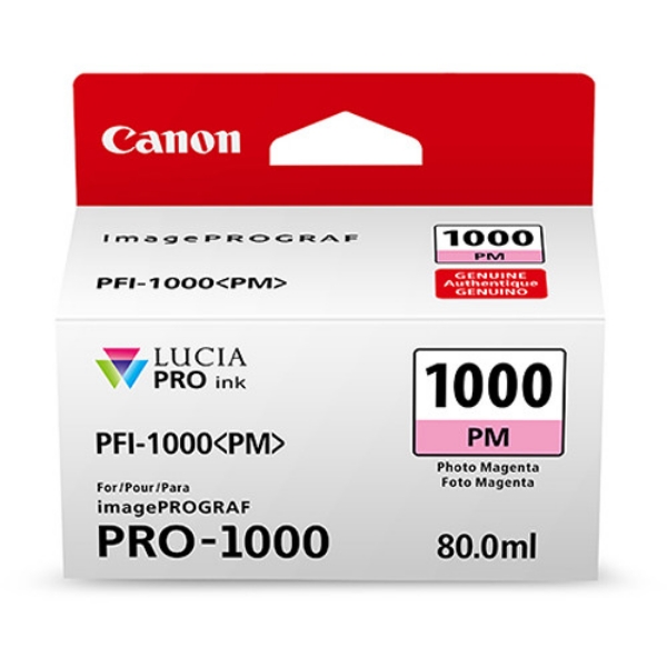 Canon PFI 1000PM Photo Magenta Ink Tank 80ml for imagePROGRAF PRO 1000 0551C002AA	