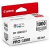 Canon PFI-1000GY Gray Ink Tank 80ml for imagePROGRAF PRO-1000 - 0552C002AA	