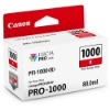 Canon PFI 1000R Red Ink Tank 80ml for imagePROGRAF PRO 1000 0554C002AA	