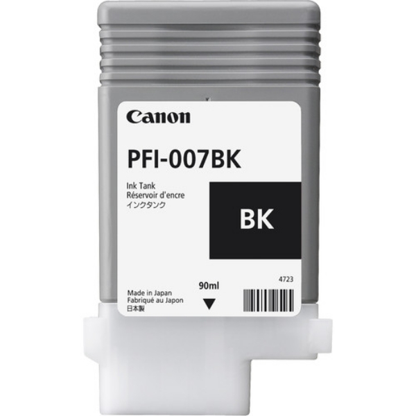 Canon PFI-007BK Dye Black Ink Tank 90ml - 2143C001AA