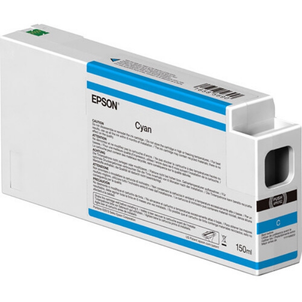 EPSON UltraChrome HD 150mL Cyan Ink Cartridge for SureColor P6000, P7000, P8000, P9000 - T54V200	