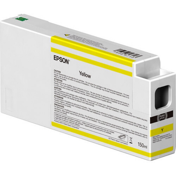 EPSON UltraChrome HD 150mL Yellow Ink Cartridge for SureColor P6000, P7000, P8000, P9000 - T54V400