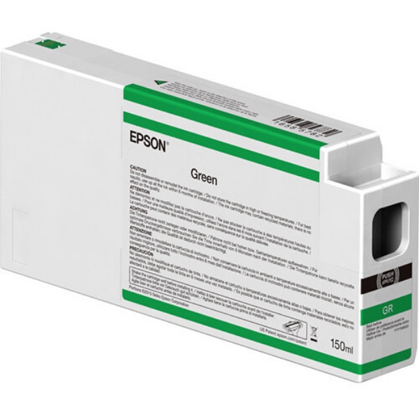 EPSON UltraChrome HDX 150mL Green Ink Cartridge for SureColor P7000, P9000 - T54VB00	