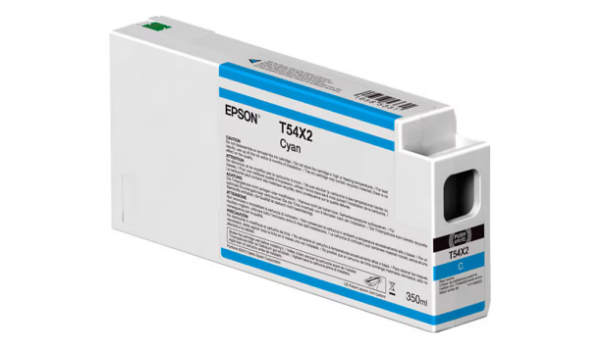 EPSON UltraChrome HD 350mL Cyan Ink Cartridge for SureColor P6000, P7000, P8000, P9000 - T54X200	