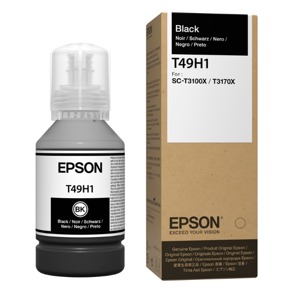 Epson T49H Black Ink Bottle 140ml for SureColor T3170x	