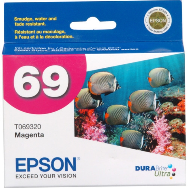 Epson 69 DURABrite Ultra Magenta Ink Cartridge - T069320-S