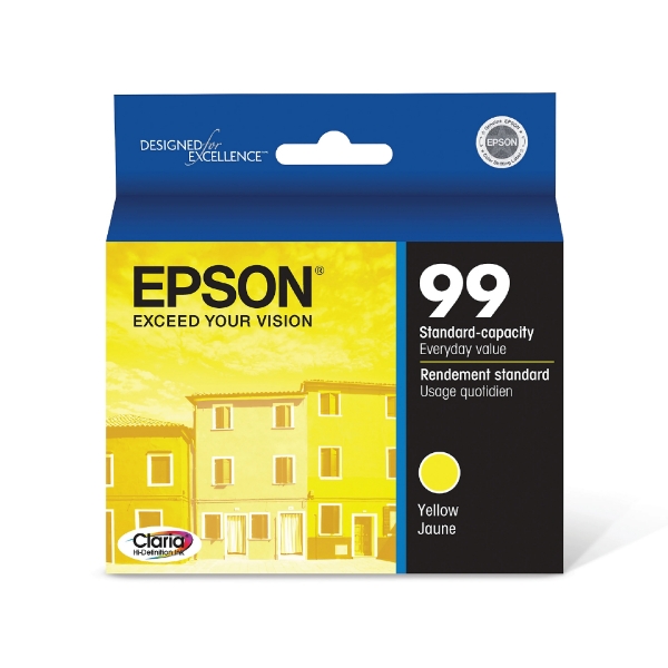 Epson 99 Claria Ink Yellow for Artisan 700, 710, 725, 730, 800, 810, 835, 837 - T099420-S