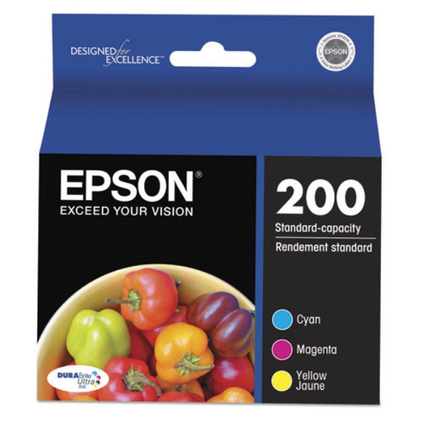 Epson 200 DURABrite Ultra Ink Cartridges, C/M/Y 3-Pack	