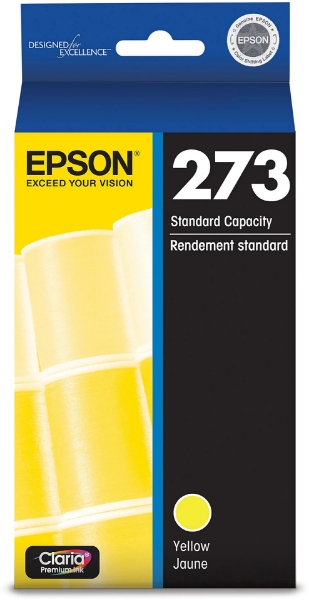 Epson 273 Claria Premium Yellow Ink Cartridge for Expression XP-520, XP-600, XP-610, XP-620, XP-800, XP-810, XP-820 - T273420	