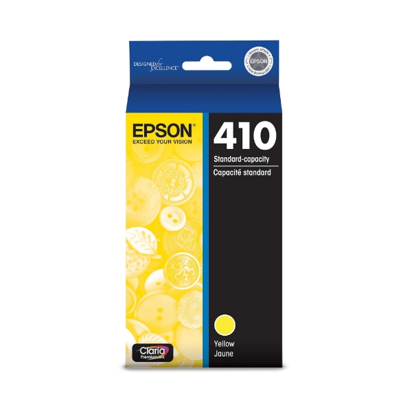 Epson 410 Claria Premium Yellow Ink Cartridge for Expression XP-530, XP-630, XP-640, XP-830, XP-7100 - T410420-S