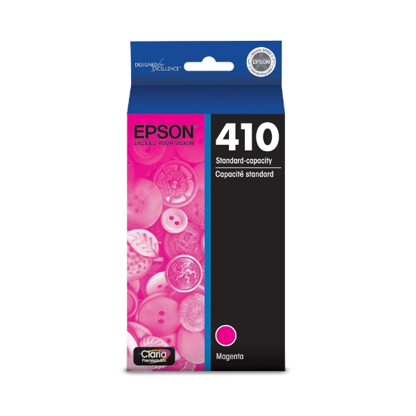 Epson 410 Claria Premium Magenta Ink Cartridge for Expression XP-630, XP-830, XP-530, XP-640, XP-7100 - T410320-S