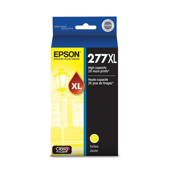 Epson 277XL High Capacity Yellow Ink Cartridge for Expression Photo XP-850, XP-860, XP-950, XP-960, XP-970 - T277XL420-S