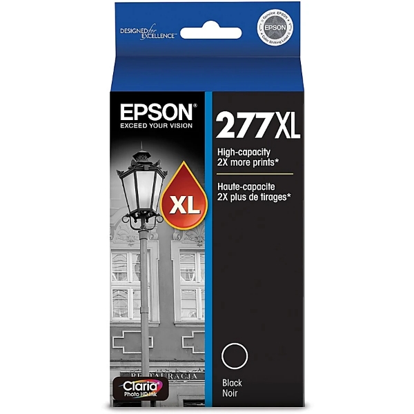 Epson 277XL High Capacity Black Ink Cartridge for Expression Photo XP-850, XP-860, XP-950, XP-960, XP-970 - T277XL120-S