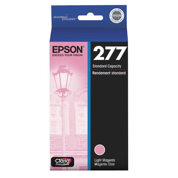 Epson 277 Claria Photo HD Light Magenta Ink Cartridge for Expression Photo XP-850, XP-860, XP-950, XP-960, XP-970 - T277620-S