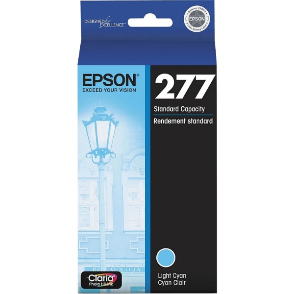 Epson 277 Claria Photo HD Light Cyan Ink Cartridge for Expression Photo XP-850, XP-860, XP-950, XP-960, XP-970 - T277520-S