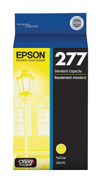 Epson 277 Claria Photo HD Yellow Ink Cartridge for Expression Photo XP-850, XP-860, XP-950, XP-960, XP-970 - T277420-S