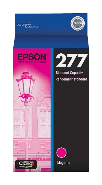Epson 277 Claria Photo HD Magenta Ink Cartridge for Expression Photo XP-850, XP-860, XP-950, XP-960, XP-970 - T277320-S