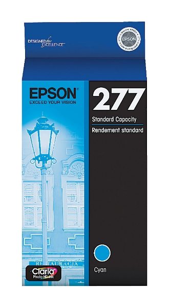 Epson 277 Claria Photo HD Cyan Ink Cartridge for Expression Photo XP-850, XP-860, XP-950, XP-960, XP-970 - T277220-S