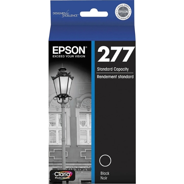 Epson 277 Claria Photo HD Black Ink Cartridge for Expression Photo XP-850, XP-860, XP-950, XP-960, XP-970 - T277120-S