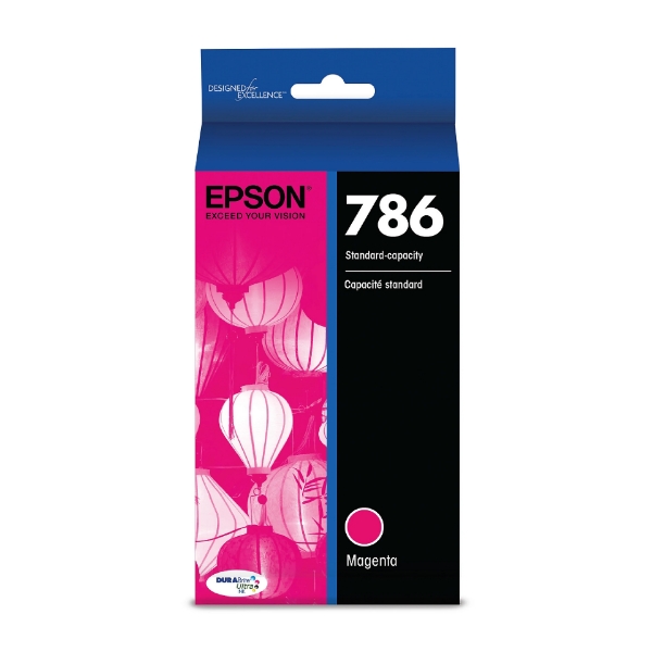 Epson 786 DURABrite Ultra Magenta Ink Cartridge for WorkForce Pro WF-4630, WF-4640, WF-5110, WF-5190, WF-5620, WF-5690 - T786320-S	