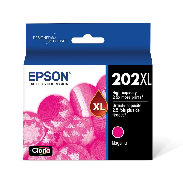 Epson 202XL High Capacity Magenta Ink Cartridge for WorkForce WF-2860 and Expression Home XP-5100 - T202XL320-S