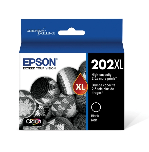 Epson 202XL High Capacity Black Ink Cartridge for WorkForce 2860 and Expression Home XP-5100 - T202XL120-S	