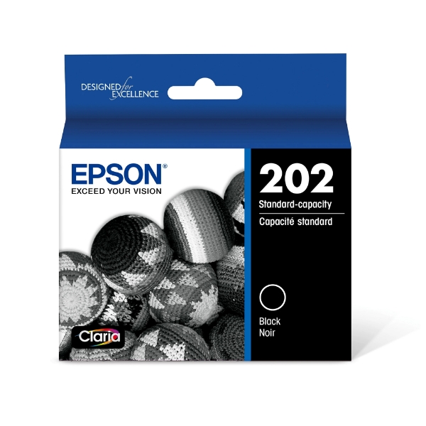 Epson 202 Black Ink Cartridge for WorkForce WF-2860 and Expression Home XP-5100 - T202120-S