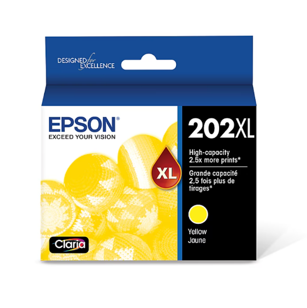 Epson 202XL High Capacity Yellow Ink Cartridge for WorkForce WF-2860 and Expression Home XP-5100 - T202XL420-S	
