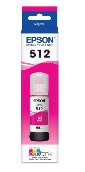 Epson EcoTank T512 Magenta Ink Bottle for Premium Expression ET-7750, ET-7700 - T512320-S	
