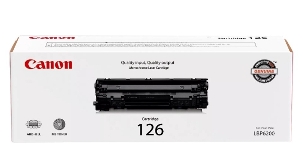 Canon 126 Black Toner Cartridge for LBP6200d, LBP151dw, LBP6230dw	