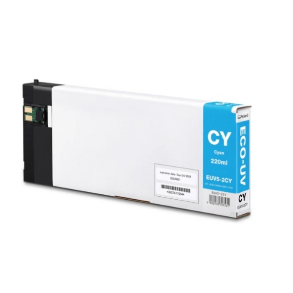 Roland Eco-UV5 Cyan Ink Cartridge 220ml for BD-8, BD-12