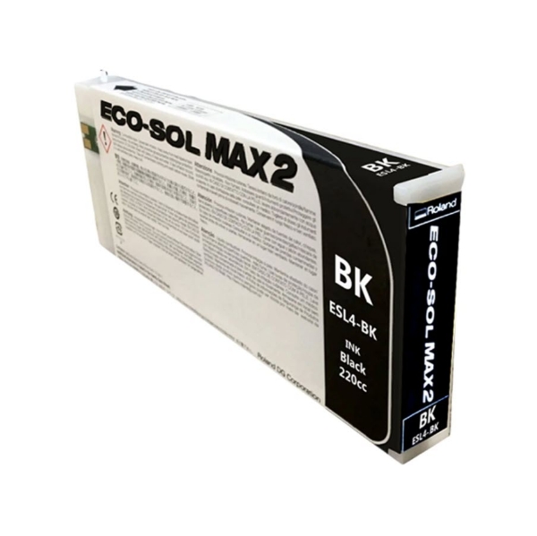 Roland Eco-Sol MAX 2 Black Ink Cartridge 220ml for BN2-20, BN2-20A, BN2-30