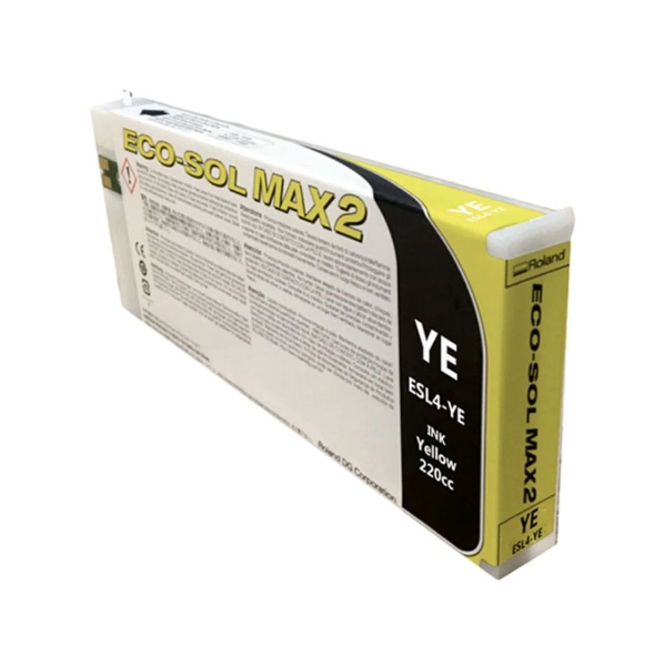 Roland Eco-Sol MAX 2 Yellow Ink Cartridge 220ml for BN2-20, BN2-20A, BN2-30