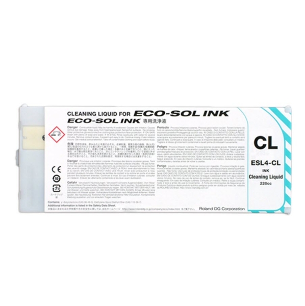 Roland Eco-Sol MAX 2 Cleaning Liquid 220ml for BN2-20, BN2-20A, BN2-30