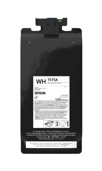 Epson UltraChrome DF 1.6 L White Ink Pack for G6070, G9070