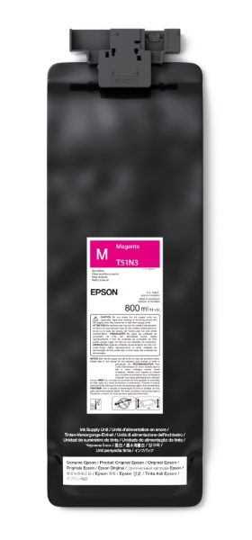 Epson UltraChrome GS3 Eco-Solvent Magenta Ink Cartridge 800ml for SureColor S7170, S8170, S9170