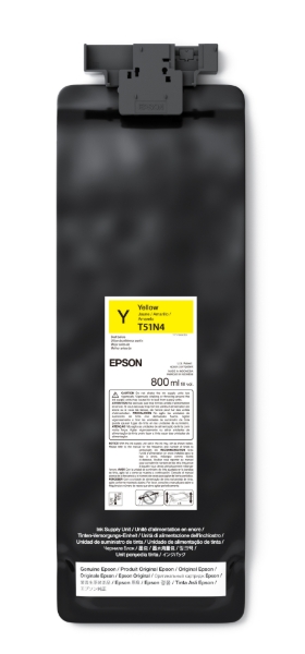 Epson UltraChrome GS3 Eco-Solvent Yellow Ink Cartridge 800ml for SureColor S7170, S8170, S9170