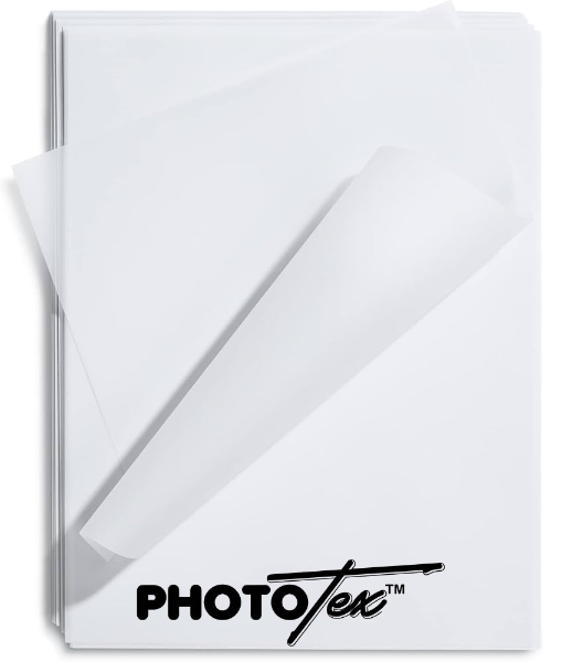 Photo Tex Original Removable Self-Adhesive Fabric (Aqueous, UV & Latex) 8.5"x11" - 50 Sheets	