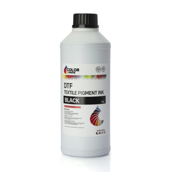Color Prime DTF Textile Pigment Ink - Black (1kg)
