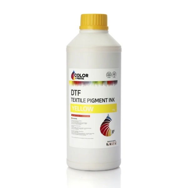 Color Prime DTF Textile Pigment Ink - Yellow (1kg)