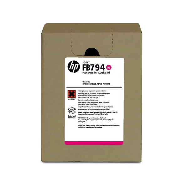 HP FB794 3-liter Magenta Scitex Ink Cartridge for FB550, FB750