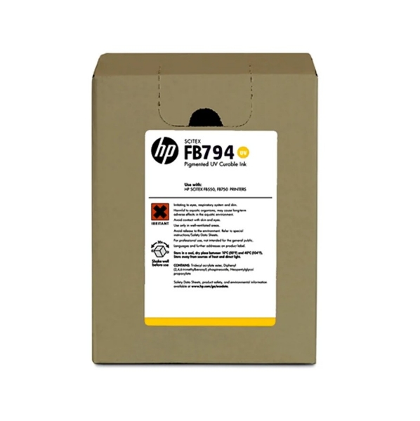 HP FB794 3 liter Yellow Scitex Ink Cartridge for FB550, FB750	