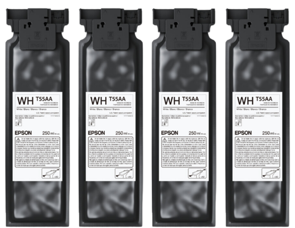 Epson UltraChrome DG2 White Ink 4-Pack (250 mL each) for SureColor F1070